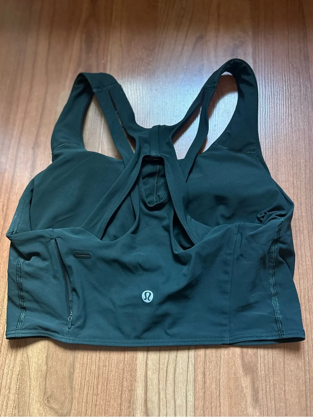 Lululemon Stash It Sports Bra Rainforest Green Size 6